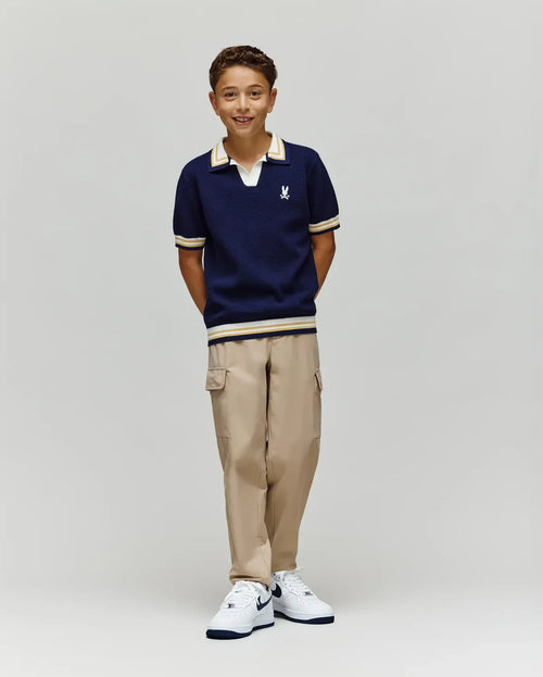 psycho bunny polo manga corta niño fantasia morado