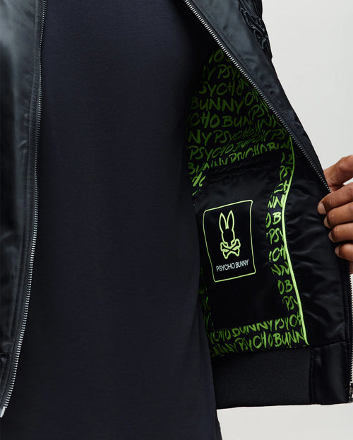 psycho bunny chaqueta hombre fantasia negro