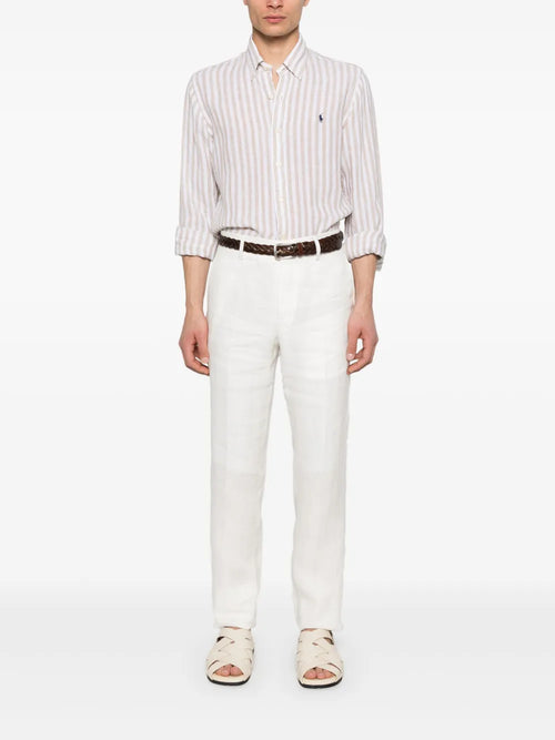 CAMISA M/L RALPH LAUREN HOMBRE 5138C COASTAL BEIGE/WHITE 710969636002