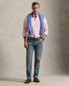CAMISA M/L RALPH LAUREN HOMBRE NEW ROSE/WHITE 710953704001