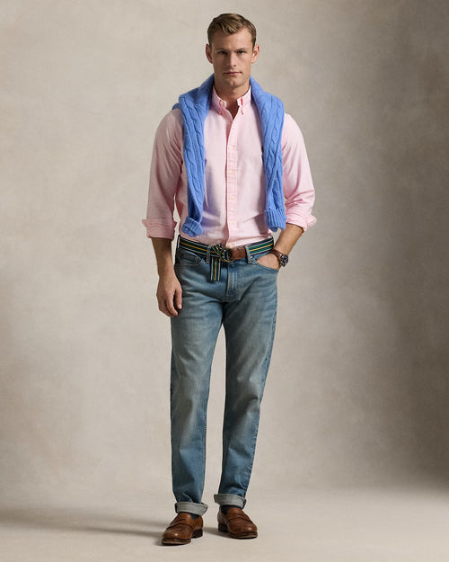 CAMISA M/L RALPH LAUREN HOMBRE NEW ROSE/WHITE 710953704001