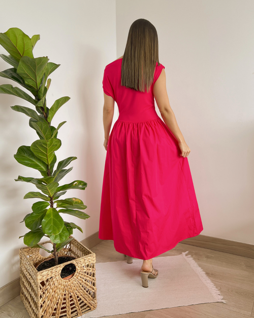 VESTIDO PRIMIA P.040 CEREZA