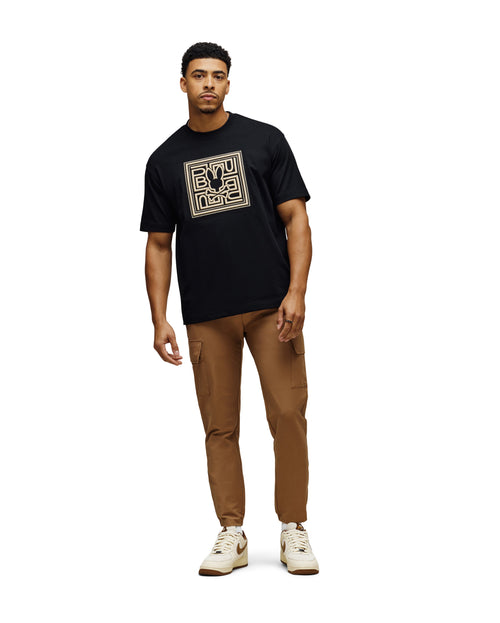 PSYCHO BUNNY CAMISETAS HOMBRE NEGRO