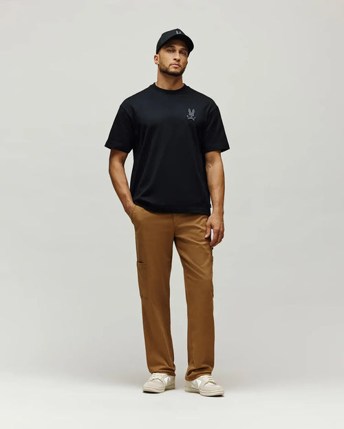 PSYCHO BUNNY CAMISETAS HOMBRE NEGRO