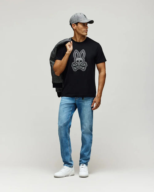 PSYCHO BUNNY CAMISETAS HOMBRE NEGRO