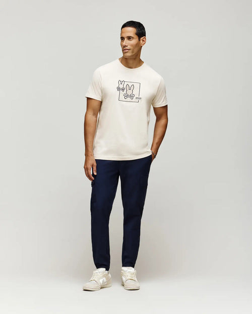 PSYCHO BUNNY CAMISETAS HOMBRE BLANCO