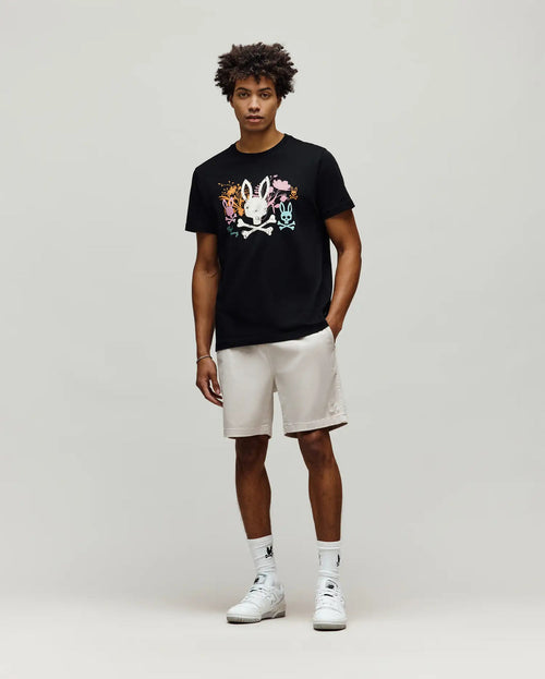 PSYCHO BUNNY CAMISETAS HOMBRE NEGRO