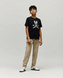 PSYCHO BUNNY CAMISETAS NIÑO NEGRO