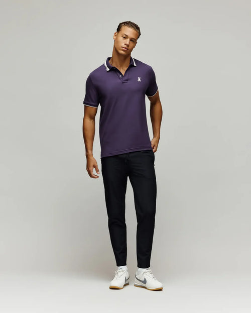 PSYCHO BUNNY CAMISETA TIPO POLO HOMBRE MORADO