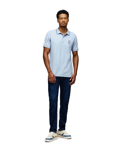 PSYCHO BUNNY CAMISETA TIPO POLO HOMBRE AZUL