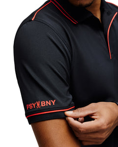 PSYCHO BUNNY CAMISETA TIPO POLO HOMBRE NEGRO