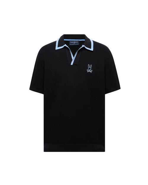 PSYCHO BUNNY CAMISETA TIPO POLO HOMBRE NEGRO