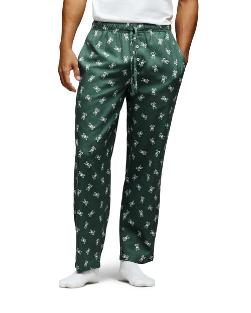 PSYCHO BUNNY CONJUNTO DE PIJAMA PARA HOMBRE VERDE