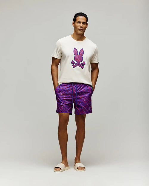 PSYCHO BUNNY TRAJES DE BAÑO HOMBRE MORADO