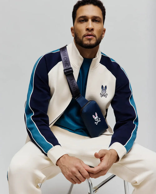 PSYCHO BUNNY CHAQUETA CAZADORA CON BLOQUE DE COLOR CASPIAN PARA CABALLERO HOMBRE BEIGE MT0500129250