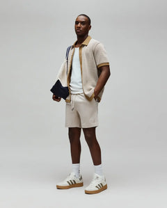 PSYCHO BUNNY BERMUDA OXFORD DOBLE TONO KODA PARA CABALLERO HOMBRE BEIGE MB0700018212