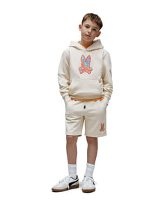 PSYCHO BUNNY BERMUDA DEPORTIVO CON LOGO BORDADO PIXELADO OLIVIER PARA NIÑO NIÑO BEIGE KB0900023250
