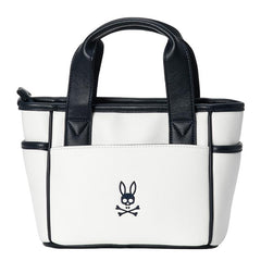 BOLSO PSYCHO BUNNY PARA HOMBRE COLOR BLANCO PBMG6AB7WHT