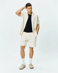 CAMISA M/C PSYCHO BUNNY PARA HOMBRE COLOR BLANCO MT0300125250
