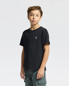 PSYCHO BUNNY CAMISETA NIÑO CUELLO REDONDO NEGRO