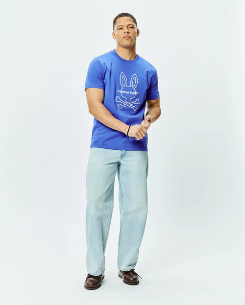 T-SHIRT PSYCHO BUNNY PARA HOMBRE COLOR AZUL MT0200282426
