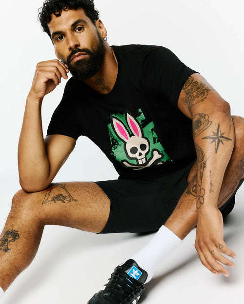 T-SHIRT PSYCHO BUNNY PARA HOMBRE COLOR NEGRO MT0200306001