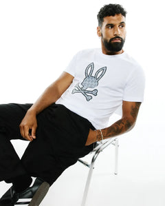 CAMISETA PSYCHO BUNNY PARA CABALLERO COLOR BLANCO