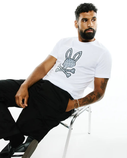 CAMISETA PSYCHO BUNNY PARA CABALLERO COLOR BLANCO