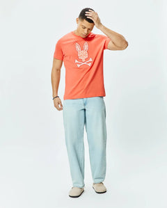 T-SHIRT PSYCHO BUNNY PARA HOMBRE COLOR NARANJA MT0200274660