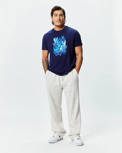 T-SHIRT PSYCHO BUNNY PARA HOMBRE COLOR AZUL MT0200285402