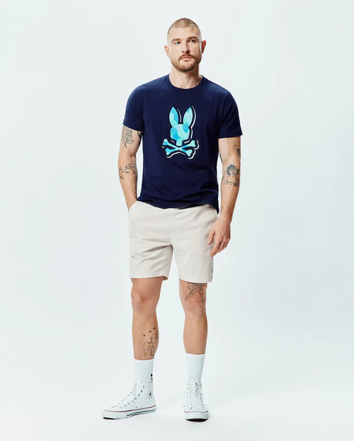 T-SHIRT PSYCHO BUNNY PARA HOMBRE COLOR AZUL MT0200290402