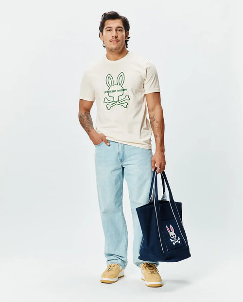 T-SHIRT PSYCHO BUNNY PARA HOMBRE COLOR BLANCO MT0200282250
