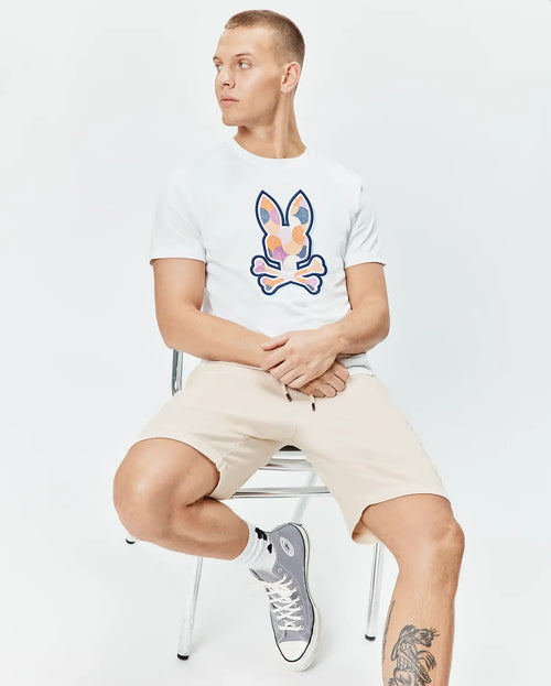 T-SHIRT PSYCHO BUNNY PARA HOMBRE COLOR BLANCO MT0200290100