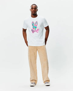T-SHIRT PSYCHO BUNNY PARA HOMBRE COLOR BLANCO MT0200307100