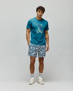 PSYCHO BUNNY CAMISETA ESTAMPADA BORDADA OLIVIER PARA CABALLERO HOMBRE AZUL MT0200200406