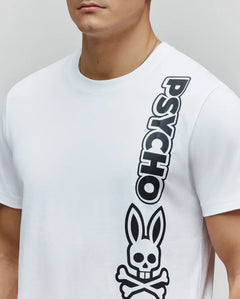 PSYCHO BUNNY CAMISETA TOBY CON LOGO EN TEXTO PARA CABALLERO HOMBRE BLANCO MT0200221100