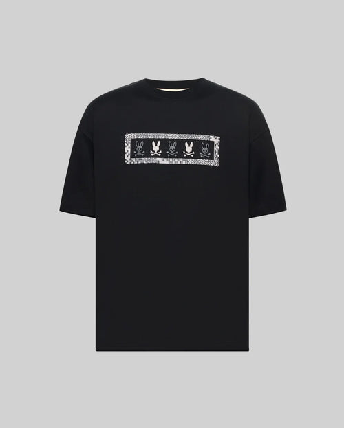 PSYCHO BUNNY CAMISETA HOLGADA OLIVIER PARA CABALLERO HOMBRE NEGRO MT0200204001