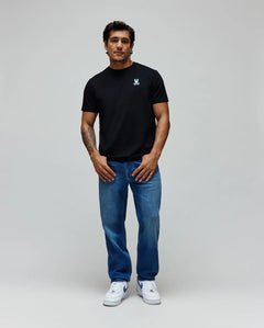 PSYCHO BUNNY CAMISETA DOBLE ESTAMPADO AIDEN PARA CABALLERO HOMBRE NEGRO MT0200224001