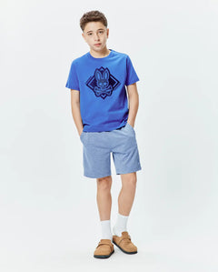 T-SHIRT PSYCHO BUNNY PARA NIÑO COLOR AZUL KT0200188426