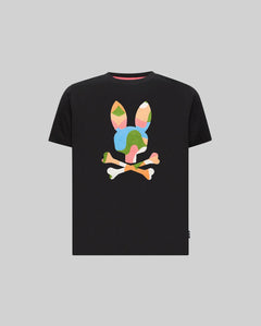 T-SHIRT PSYCHO BUNNY PARA NIÑO COLOR NEGRO KT0200163001
