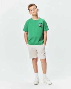 T-SHIRT PSYCHO BUNNY PARA NIÑO COLOR VERDE KT0200198321
