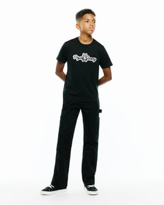 CAMISETA PSYCHO BUNNY PARA NIÑO COLOR NEGRO