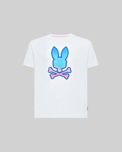 T-SHIRT PSYCHO BUNNY PARA NIÑO COLOR BLANCO KT0200158100