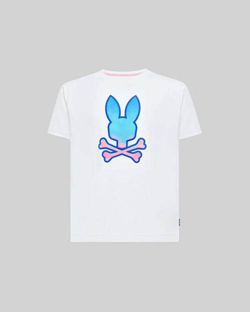T-SHIRT PSYCHO BUNNY PARA NIÑO COLOR BLANCO KT0200158100