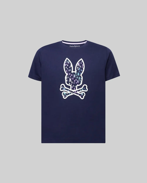 PSYCHO BUNNY CAMISETA ESTAMPADA NEV BUNNY PARA NIÑO NIÑO AZUL KT0200141402