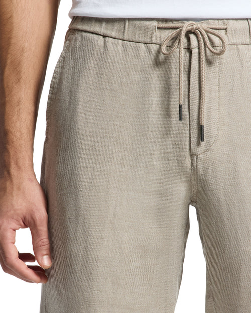 PSYCHO BUNNY PANTALÓN DE MEZCLA DE LINO CON CORDÓN FATE PARA CABALLERO HOMBRE BEIGE B6P471C200NTN
