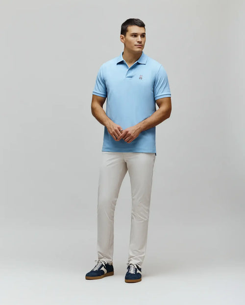 PSYCHO BUNNY POLO CLÁSICO PARA CABALLERO HOMBRE AZUL B6K001F200407