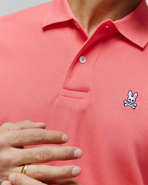 PSYCHO BUNNY POLO CLÁSICO PARA CABALLERO HOMBRE ROJO B6K001F200656
