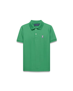 POLO M/C PSYCHO BUNNY PARA NIÑO COLOR VERDE B0K001F200321