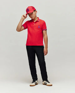 PSYCHO BUNNY POLO KENDRICK PARA NIÑO NIÑO ROJO KT0100064610